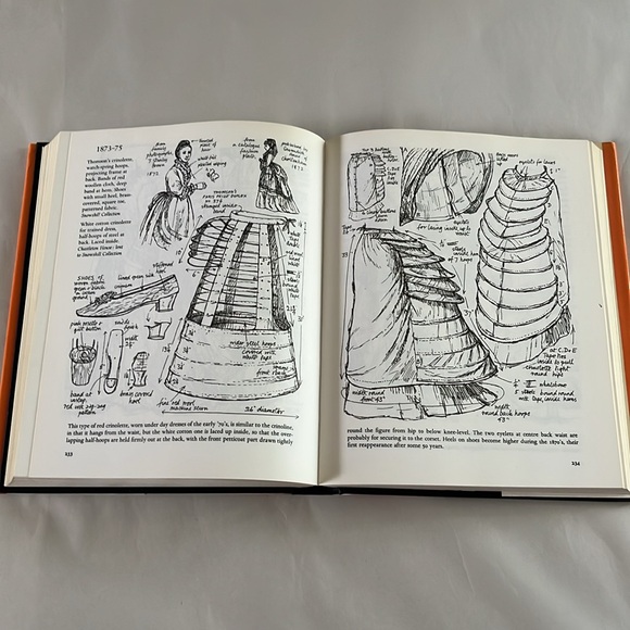 EXC 1985 Costume in Detail 1730-1930 BOOK Theatre Illustrator Designer Doll Draw - Picture 17 of 17